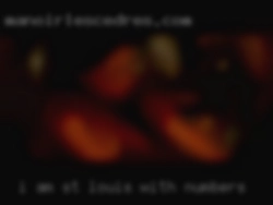 I am an attached in St. Louis with numbers female that loves sex.